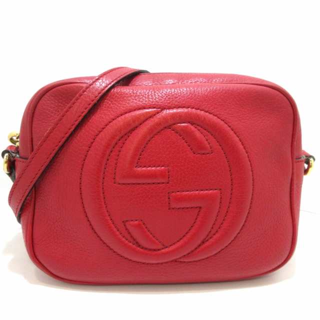 グッチ GUCCI ショルダーバッグ 308364 ソーホー レザー レッド