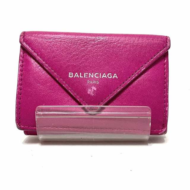 バレンシアガ BALENCIAGA 3つ折り財布 レディース ペーパーミニ