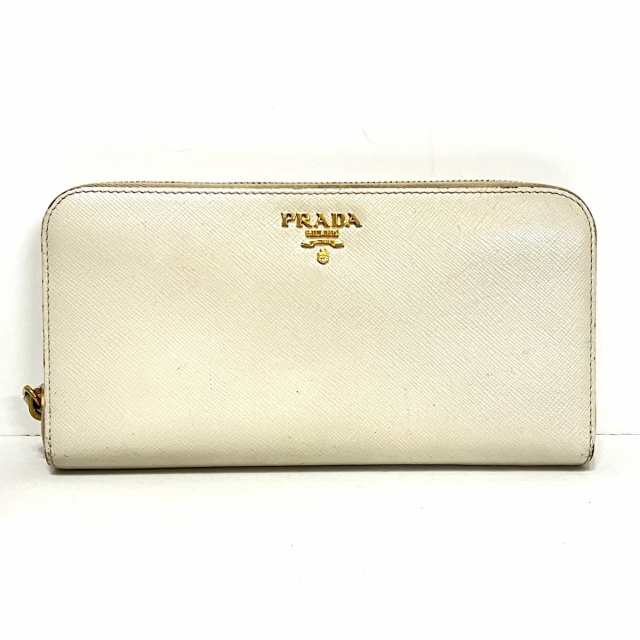 プラダ PRADA 長財布 レディース - 1ML506 アイボリー ラウンド ...