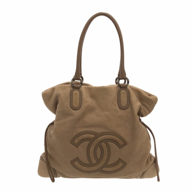 シャネル CHANEL トートバッグ レディース - ベージュ レザー【中古