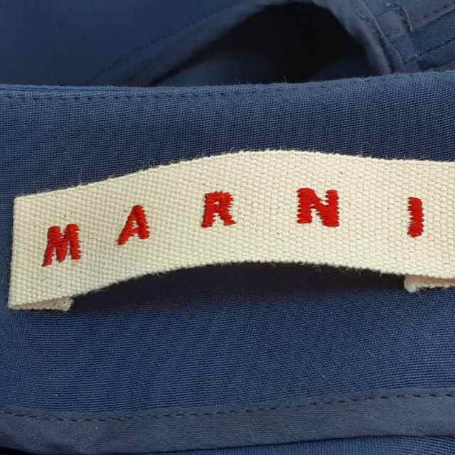 マルニ MARNI ワンピース サイズ36 S レディース - ブルー×ブラウン×黒