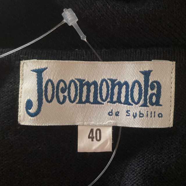 ホコモモラ JOCOMOMOLA ワンピース サイズ40 XL レディース 黒 ニット/キャミソールワンピース/ひざ丈【中古】20230809