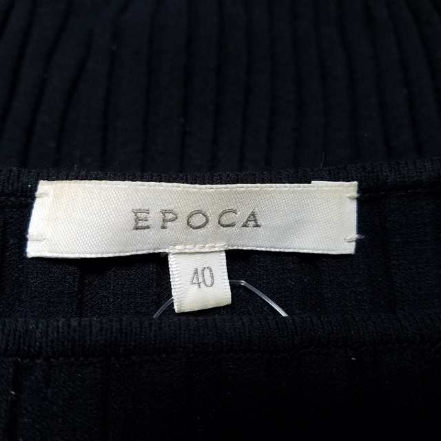 エポカ EPOCA ワンピース サイズ40 M レディース - 黒 クルーネック ...