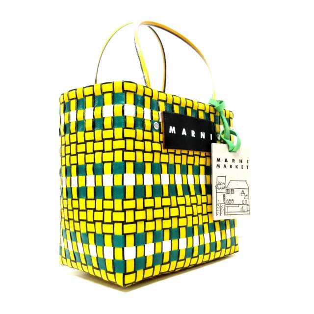 マルニ MARNI トートバッグ レディース 美品 - イエロー×グリーン