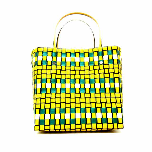 マルニ MARNI トートバッグ レディース 美品 - イエロー×グリーン