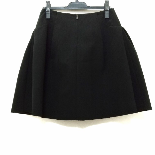FOXEY NEWYORKフォクシーニューヨーク 黒スカート 40サイズ平置き採寸