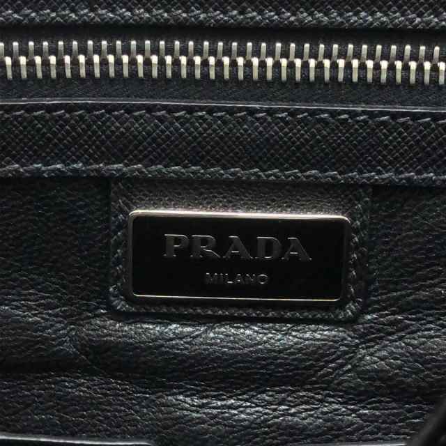 プラダ PRADA ビジネスバッグ レディース - ブルーグリーン レザー【中古】20230831