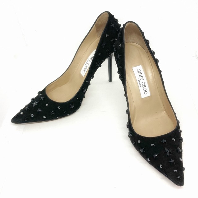 ☆JIMMY CHOO ジミーチュウ ラインストーン パンプス 【美品】☆-