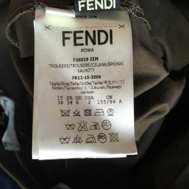 フェンディ FENDI パンツ サイズ38 S レディース - カーキ フル ...