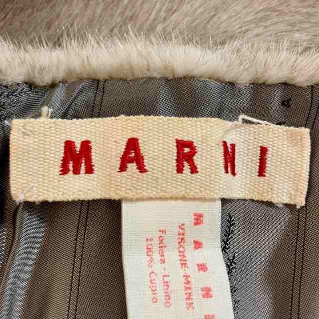 マルニ MARNI マフラー レディース 美品 - グレー ティペット ミンク