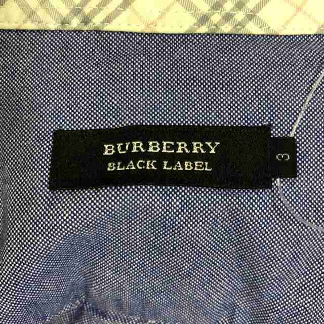 バーバリーブラックレーベル Burberry Black Label 長袖シャツ サイズ3