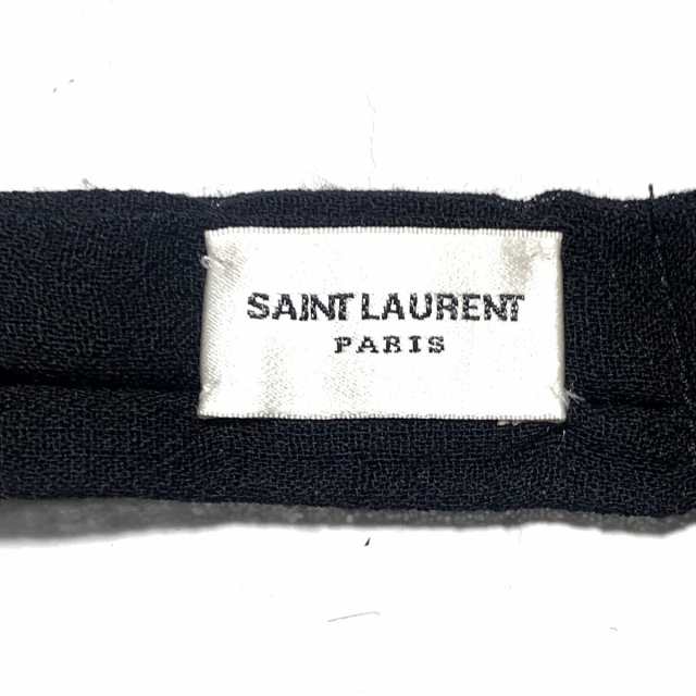 サンローランパリ SAINT LAURENT PARIS ネクタイ メンズ - 黒【中古