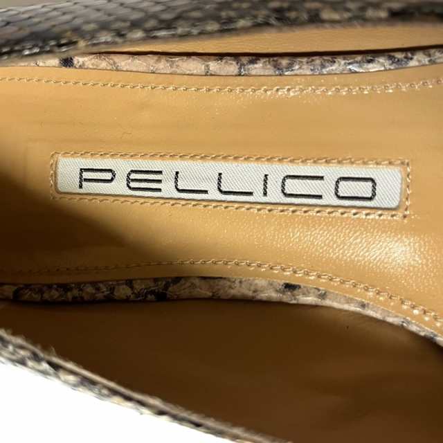 ペリーコ PELLICO フラットシューズ 37 1/2 レディース - ベージュ×黒