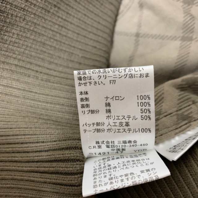 バーバリーブルーレーベル Burberry Blue Label コート サイズ38 M レディース 美品 - カーキ  ノースリーブ/春/秋【中古】20230826