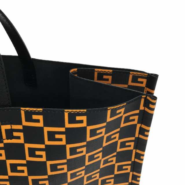 グッチ GUCCI トートバッグ レディース スクエアG 484690 黒×イエロー