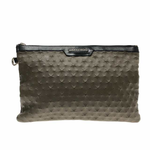 ジミーチュウ JIMMY CHOO クラッチバッグ レディース デレク ベージュ×黒 スター レザー【中古】20230823｜au PAY マーケット