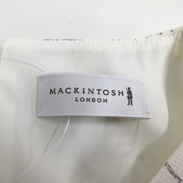 マッキントッシュロンドン MACKINTOSH LONDON ワンピース サイズ6 M レディース -  アイボリー×白×ダークブラウン【中古】20230914