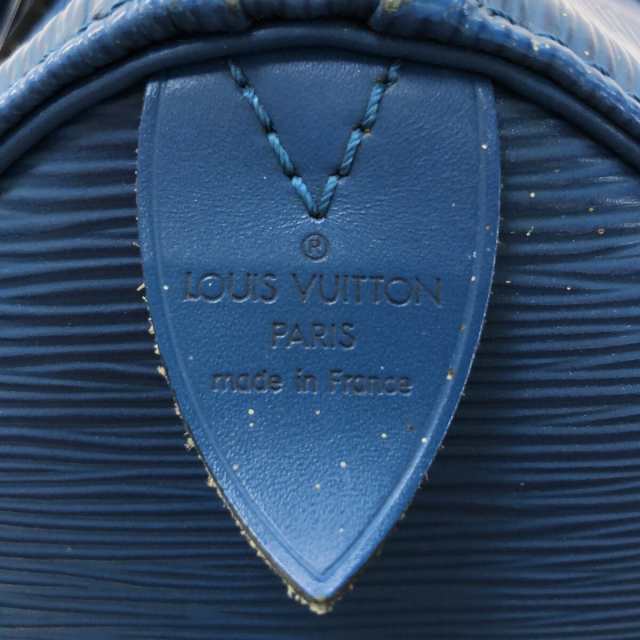 LOUIS VUITTON(ルイヴィトン) スピーディ25 ハンドバッグ トレドブルー レザー（LVロゴの刻印入り） レディースバッグ