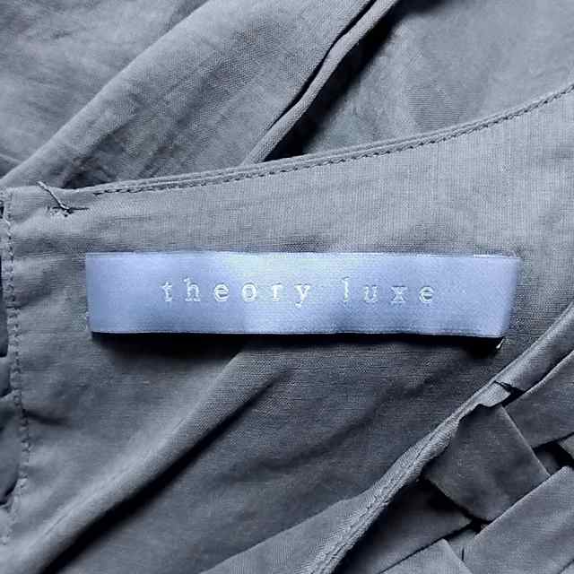 Theory luxe  セオリー　ウエストゴム　シルク半袖ワンピース　サイズM