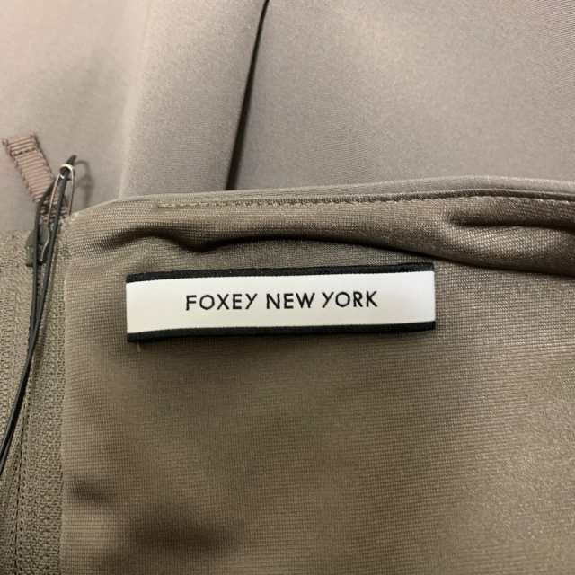 FOXEY フォクシーニューヨーク 美品 ワンピース ベージュ 38-