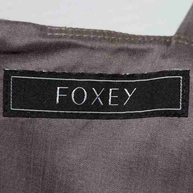 フォクシー FOXEY ワンピース サイズ38 M レディース 美品 - ベージュ