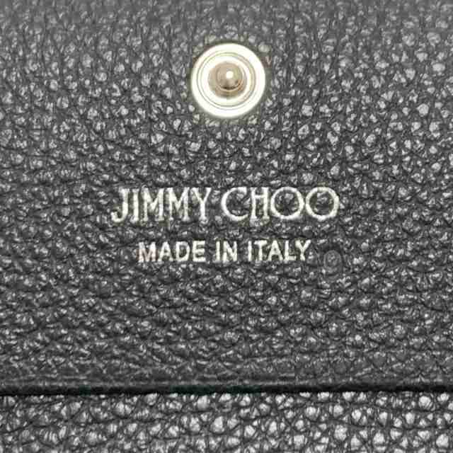 ジミーチュウ JIMMY CHOO 2つ折り財布 レディース 美品 ハンネ 黒