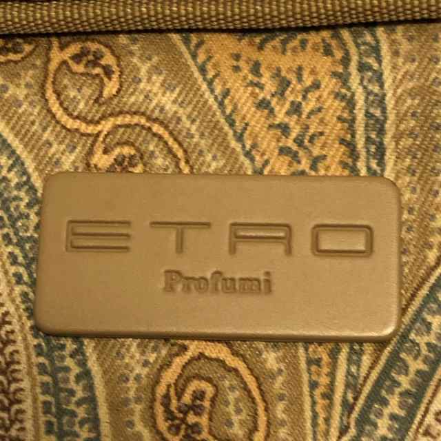 エトロ ETRO ハンドバッグ レディース 美品 - ベージュ×グリーン