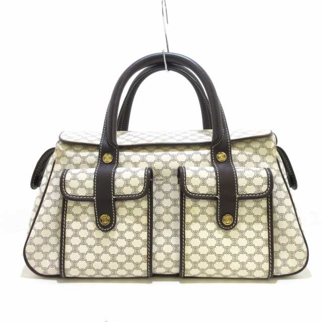 セリーヌ CELINE ハンドバッグ 157227CAN.01IV マカダム柄 PVC(塩化
