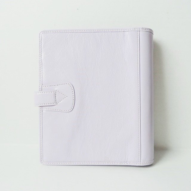 ファイロファックス Filofax 手帳 レディース 美品 - ライトパープル レザー【中古】20231005