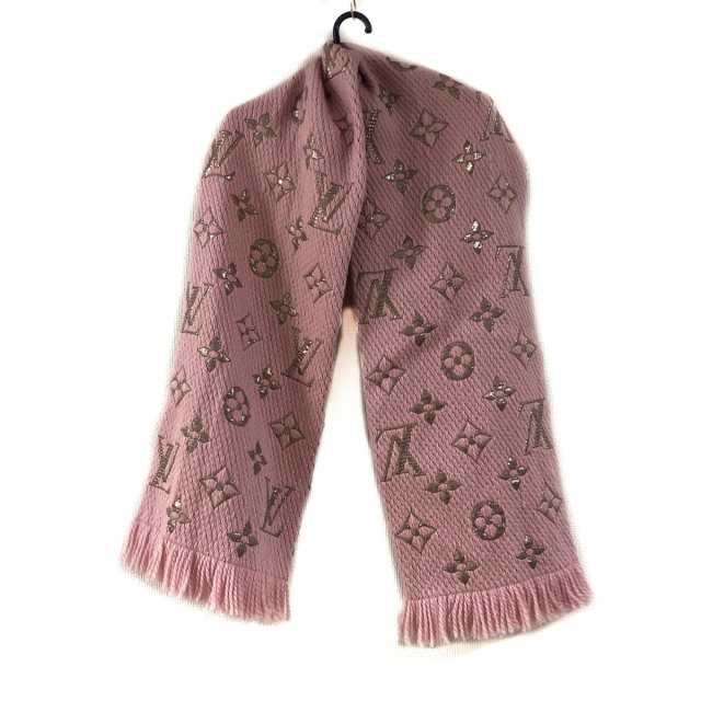 ルイヴィトン LOUIS VUITTON マフラー レディース 美品 エシャルプロゴ