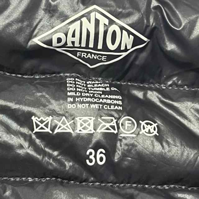 ダントン DANTON ダウンジャケット サイズ36 S レディース 美品 - 黒