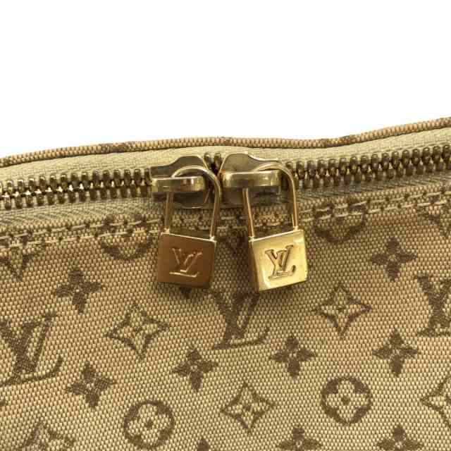 ルイヴィトン LOUIS VUITTON ハンドバッグ モノグラムミニ レディース アルマオ M92203 カーキ  コットン、レザー【中古】20230823