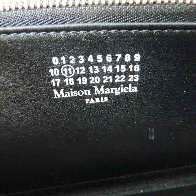 メゾンマルジェラ Maison Margiela 長財布 レディース - 黒 ラウンド