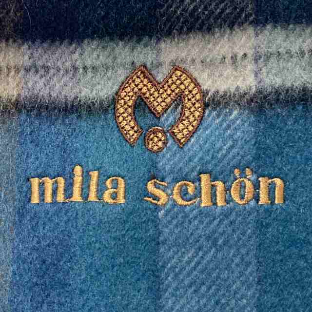 ミラショーン mila schon マフラー レディース - ダークグリーン×黒