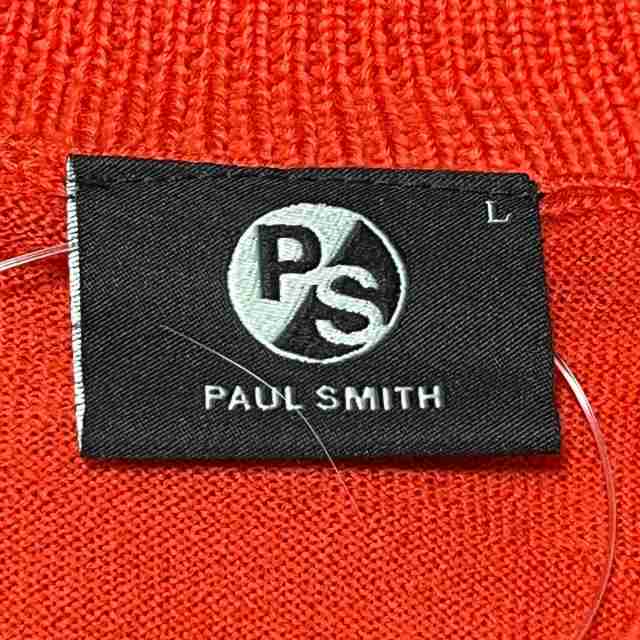 ポールスミス PaulSmith 長袖セーター サイズL メンズ 美品 - レッド