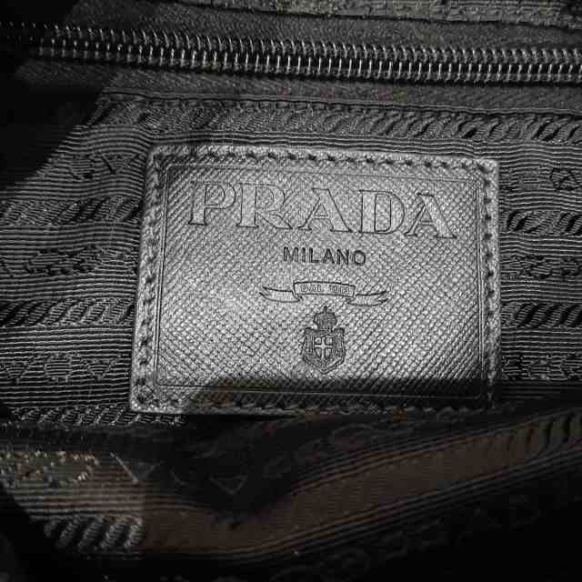 プラダ PRADA ショルダーバッグ レディース - 黒×ダークグレー×マルチ