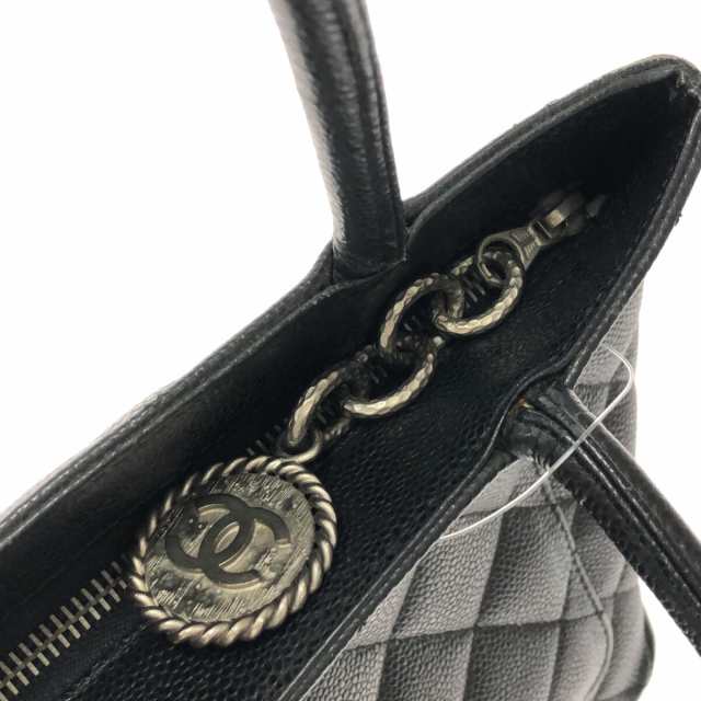 シャネル CHANEL トートバッグ レディース 復刻トート 黒 シルバー金具 ...