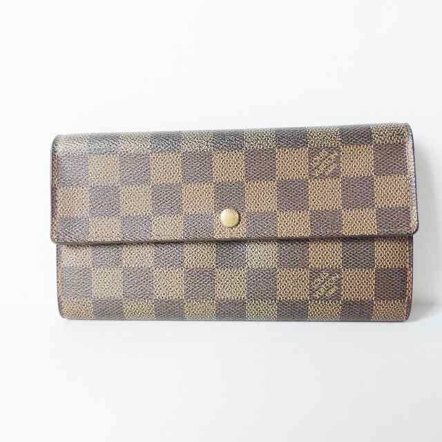 ルイヴィトン LOUIS VUITTON 長財布 ダミエ レディース ポシェットポルトモネクレディ N61724 エベヌ  ダミエキャンバス【中古】20230920｜au PAY マーケット