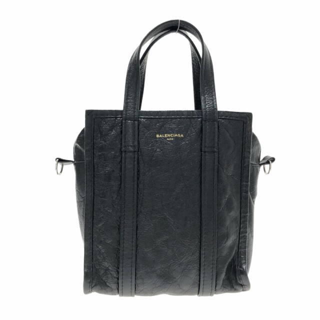 バレンシアガ BALENCIAGA ハンドバッグ レディース バザールショッパーXS 452458 黒 レザー【中古】20230903｜au PAY  マーケット