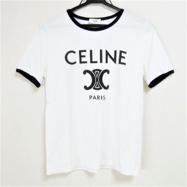 新品 CELINE セリーヌ トリオンフ クラシック Tシャツ-