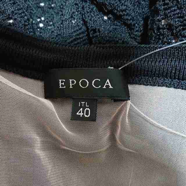 エポカ EPOCA ボレロ サイズ40 M レディース - 黒 半袖/ニット