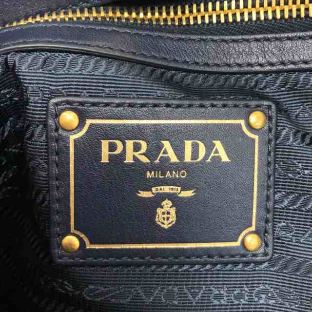 プラダ PRADA トートバッグ レディース - BN2532 ダークネイビー 革