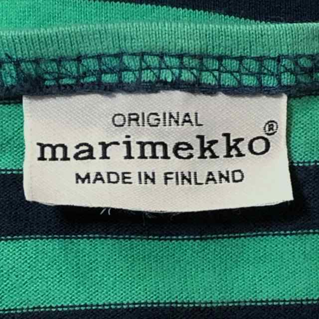 マリメッコ marimekko 七分袖Tシャツ サイズM レディース - グリーン