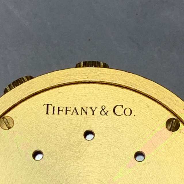 TIFFANYu0026Co.】ティファニー 金メッキ ゴールド _ 置時計-