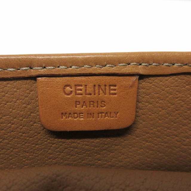 セリーヌ CELINE ポーチ レディース 美品 マカダム柄 ダークブラウン