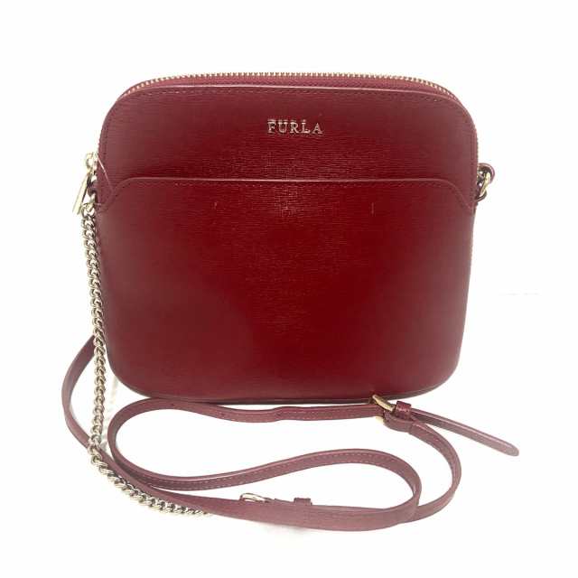 フルラ FURLA ショルダーバッグ レディース 美品 マイキー レッド