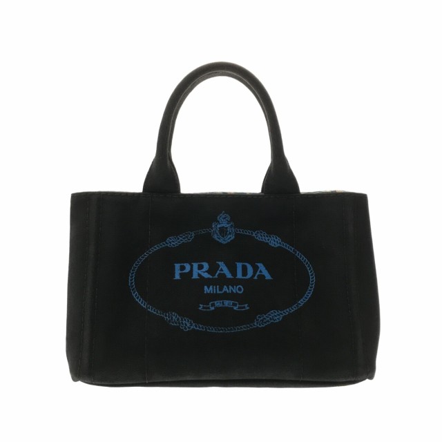 プラダ PRADA トートバッグ レディース CANAPA 1BG439 黒×ブルー