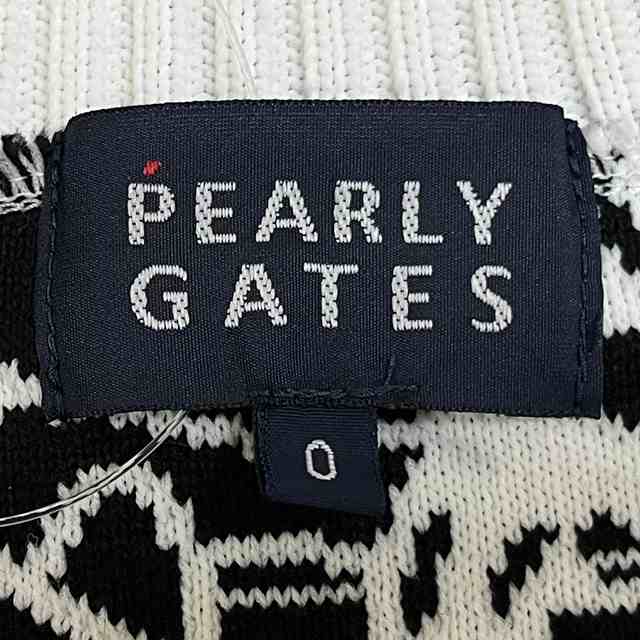 パーリーゲイツ PEARLY GATES ベスト サイズO レディース 美品 - 白×黒 スヌーピー/PEANUTSコラボ【中古】20230921