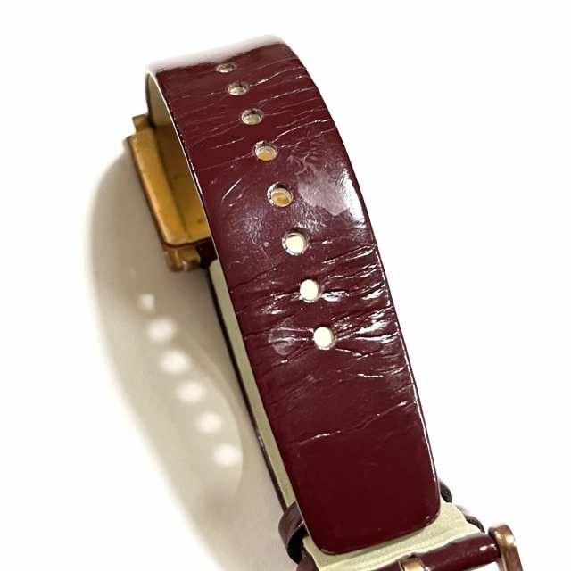 マークジェイコブス MARC BY MARC JACOBS 腕時計 - MBM1277 レディース ボルドー【中古】20230922