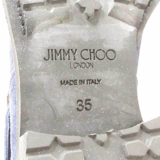 ジミーチュウ JIMMY CHOO ショートブーツ 35 レディース ネイビー